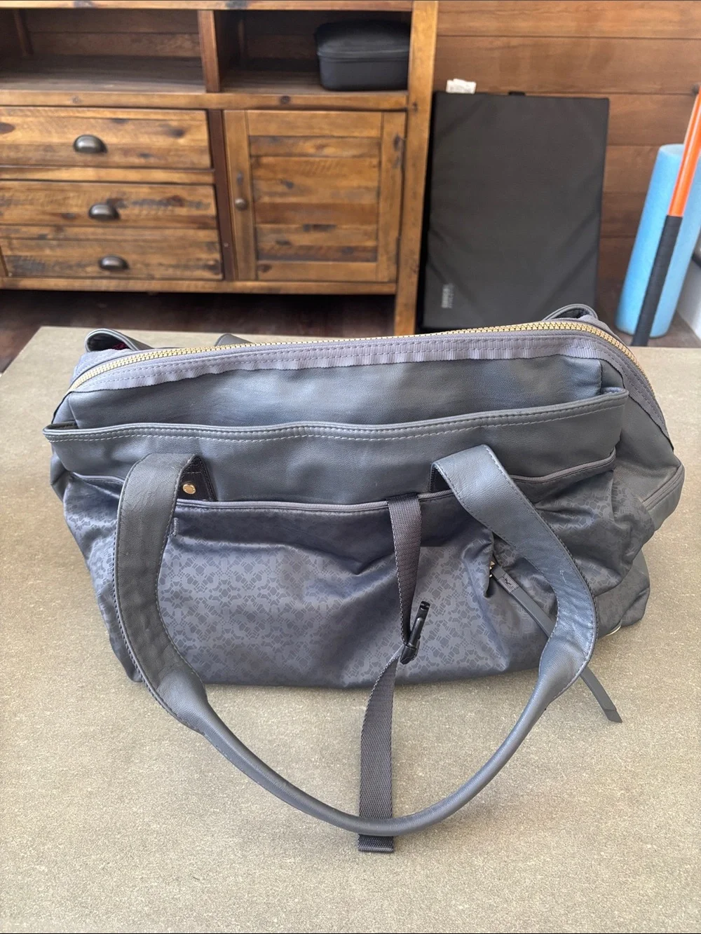 lululemon athletica Gray Duffel Tote